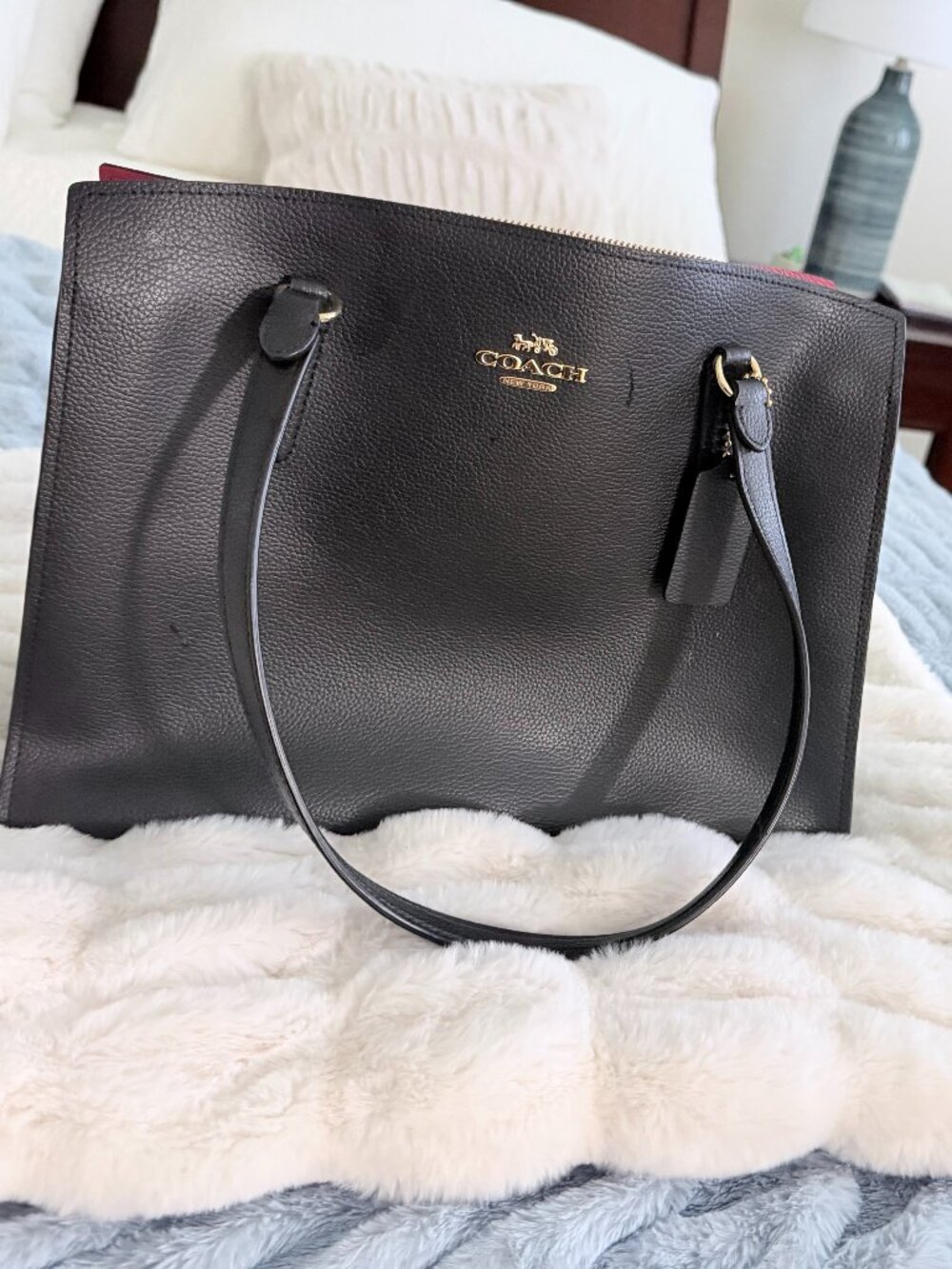 Black Coach Purse - Tote